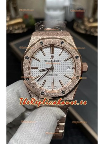 Audemars Piguet Royal Oak 37MM Reloj Caja Esmerilada Movimiento 3120  - Réplica a Espejo 1:1