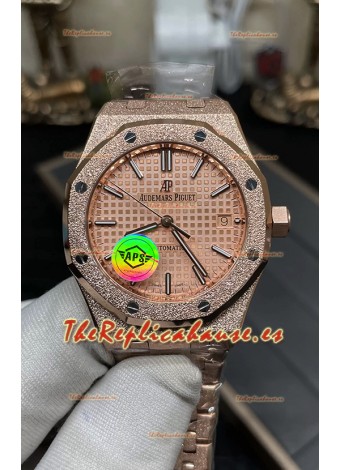 Audemars Piguet Royal Oak 37MM Reloj Caja Esmerilada Movimiento 3120  - Réplica a Espejo 1:1
