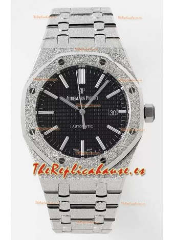 Audemars Piguet Royal Oak 15410BC 41MM Dial Negro Acero 904L Movimiento CALIBRE 3120 Réplica a Espejo 1:1