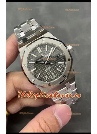 Audemars Piguet Royal Oak 37MM Dial Gris Acero 904L Reloj en Movimiento 3120 - Reloj Réplica a Espejo 1:1