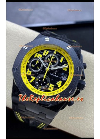 Audemars Piguet Royal Oak Offshore Bumble Bee Dial Negro Cronógrafo Reloj Réplica Espejo 1:1