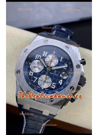 Audemars Piguet Royal Oak Offshore Dial Azul Cronógrafo Réplica a Espejo 1:1 - Acero 904L