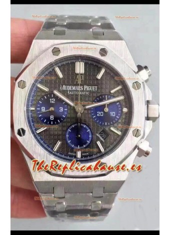 Audemars Piguet Royal Oak Chronograph Slate Dial Gris Correa Acero Reloj Réplica Suiza
