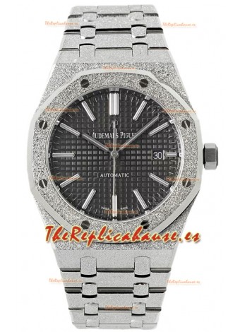 Audemars Piguet Royal Oak Frosted 37MM Self-Winding Dial Gris Reloj Réplica Espejo 1:1