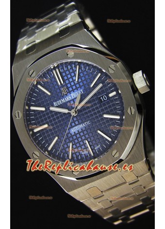 Audemars Piguet Royal Oak 41MM Dial Azul Correa de Acero Steel Strap  - Reloj Réplica a Espejo 1:1 Última Edición