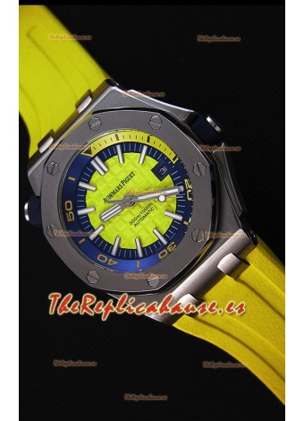 Audemars Piguet Royal Oak Offshore Reloj Réplica Japonés Automático estilo Buzo en color Amarillo