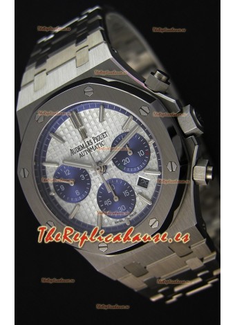 Audemars Piguet Royal Oak Reloj Réplica Suizo Cronógrafo, Dial Blanco, Correa de Acero