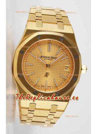 Audemars Piguet Royal Jumbo Oak Reloj Réplica Suizo Extra Fino Oro Amarillo - Réplica a Espejo 1:1 Dial de Oro
