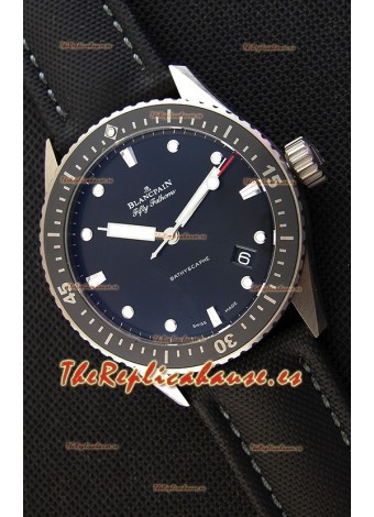 Blancpain Fifty Fathoms BATHYSCAPHE Reloj Suizo Réplica a Espejo 1:1 Edicion Suiza de Titanio