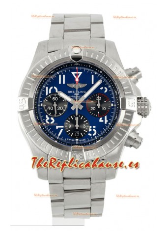 Breitling Avenger B01 Chronograph 45 Acero Inoxidable Dial Azul Reloj Réplica Suiza Espejo 1:1