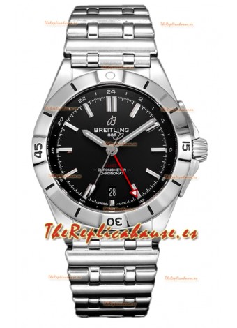 Breitling Chronomat Automatic GMT 40 Dial Negro Reloj Réplica Suiza Espejo 1:1