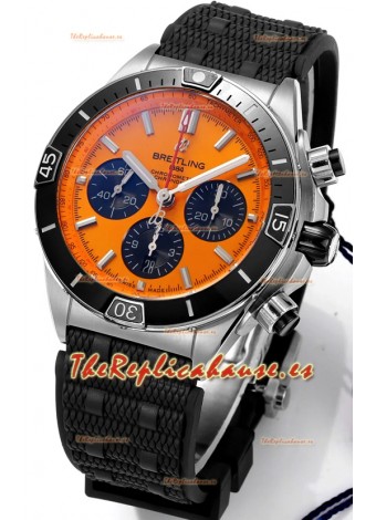 Breitling Chronomat B01 42 Edición Suiza Caja Acero 904L Dial Amarillo Pálido Reloj Réplica Espejo 1:1