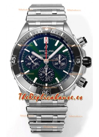 Breitling Chronomat B01 42 Edición Suiza Caja Acero 904L Dial Verde Reloj Réplica Espejo 1:1