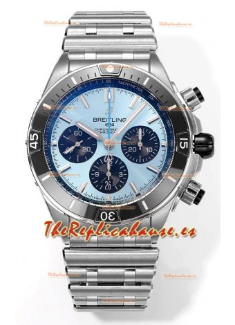 Breitling Chronomat B01 42 Edición Suiza Caja Acero 904L Dial Azul Reloj Réplica Espejo 1:1