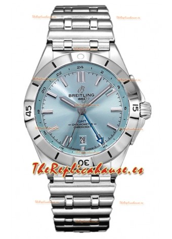 Breitling Chronomat Automatic GMT 40 Dial Azul Claro Reloj Réplica Suiza Espejo 1:1