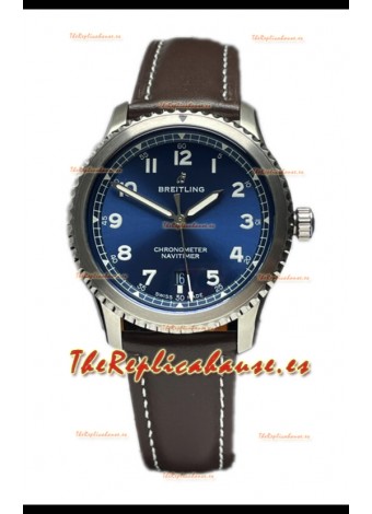 Breitling Navitimer Aviator 8 Automatic 41 Dial Azul Reloj Réplica Suiza Espejo 1:1