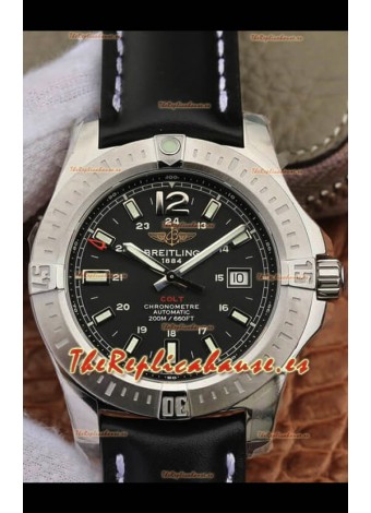 Breitling Cronómetro COLT 41 Dial Negro Reloj Réplica Suizo Automático