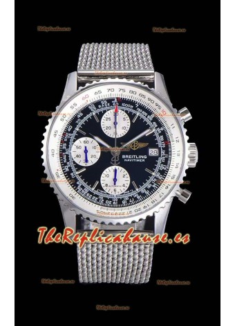Breitling Navitimer Chronograph 41MM Reloj Réplica Suizo a Espejo 1:1 Caja de Acero 904L con Correa de Malla de Acero