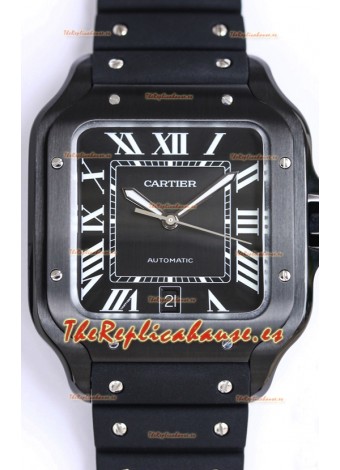 Santos De Cartier DLC Coated Casing 1:1 Mirror Swiss Replica Watch 40MM