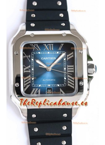 Santos De Cartier Caja Acero Inoxidable Reloj Réplica Suizo a Espejo 1:1 40MM
