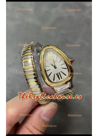 Bvlgari Edición Serpenti Reloj Caja Dos Tonos Oro Amarillo en Calidad Espejo 1:1