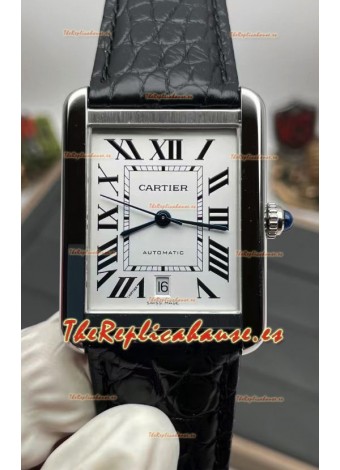 Cartier Tank Solo Reloj Suizo Automático Caja en Acero Inoxidable 31MM Ancho - Edición Superlona