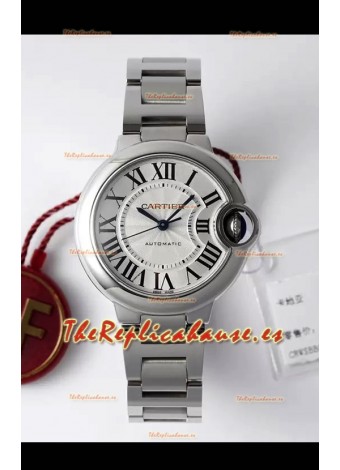 Ballon De Cartier Reloj Suizo Automático Calidad Espejo 1:1 33MM en Caja Acero