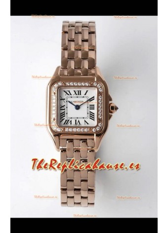 Cartier Edición PANTHERE 22MM Réplica Suiza Calidad a Espejo 1:1 Dial Blanco - Bisel Diamantes