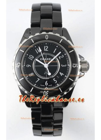 Chanel J12 Ladies Caja Cerámica Negra Reloj Réplica Espejo 1:1