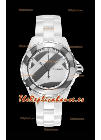 Chanel J12 Untitled Reloj Caja Cerámica Blanca Reloj a Espejo 1:1 - 38MM Movimiento Automático