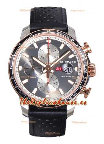 Chopard Mille Miglia GTA Cronógrafo Dos Tonos Réplica Espejo 1:1 - Dial Acero  