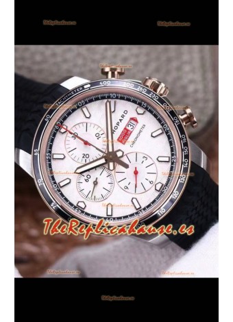 Chopard Classic Racing Cronógrafo Reloj Réplica Espejo 1:1 en Caja de Acero - Dial Blanco