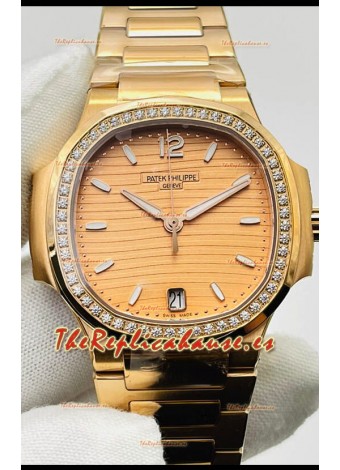 Patek Philippe Nautilus 7118/1200R-010 35MM Reloj Réplica Suizo a espejo 1:1 en Oro Rosado