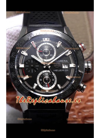 Tag Heuer Carrera Heuer 01 Reloj Réplica Suizo Caja de Acero Bisel de Cerámica 43MM