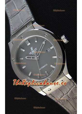 Hublot Classic Fusion Racing Reloj Réplica Suizo en Titanio color Gris - Réplica a Espejo 1:1
