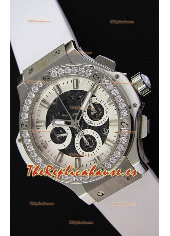 Hublot Big Bang Reloj Réplica Suizo con Bisel de Diamantes en caja de Acero