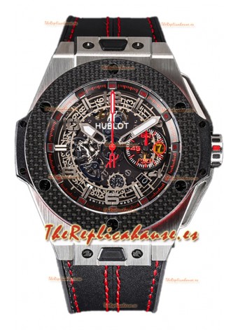 Hublot Big Bang Edición F1 "Titanium Carbon" Cronógrafo Reloj Réplica Suiza 