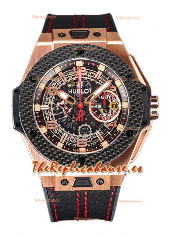 Hublot Big Bang Edición F1 "King Carbon Gold" Cronógrafo Reloj Réplica Suiza 