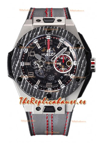 Hublot Big Bang Edición F1 "Titanium Carbon" Cronógrafo Reloj Réplica Suiza 