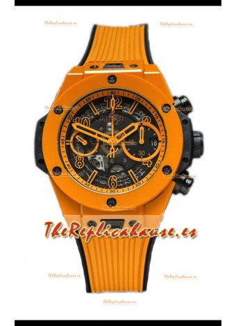 Hublot Edición Spirit of Bang Orange Magic Reloj en Caja Cerámica - 42MM Réplica Suiza