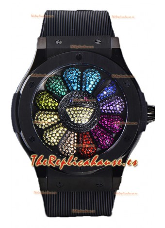 Hublot Classic Edición Fusion Takashi Murakami Reloj Suizo Cerámica Réplica Espejo 1:1