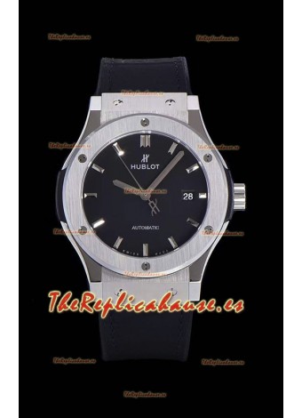 Hublot Classic Fusion Reloj Réplica Suizo a espejo 1:1 Caja de Acero 904L Dial Negro