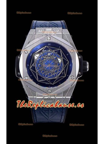 Hublot Big Bang One Click Sang Bleu Reloj Réplica a espejo 1:1 Caja en Acero Inoxidable 45MM - Dial Azul
