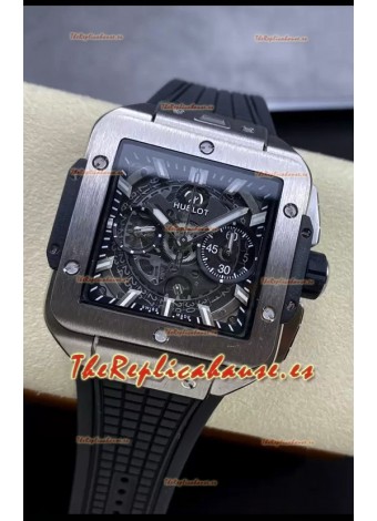 Hublot Square Bang Unico Titanium Reloj Cronógrafo Réplica a Espejo 1:1