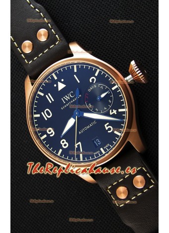 IWC Big Pilot's IW501005 Reloj Réplica Suizo Heritage - Función indicadora de la Reserva de Energía totalmente Funcional Réplica a Espejo 1:1