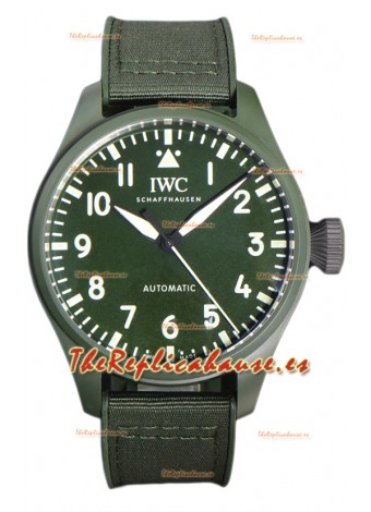 IWC Big Pilot's Edición Top Gun Woodland 43MM Caja Cerámica Reloj Réplica Suiza 