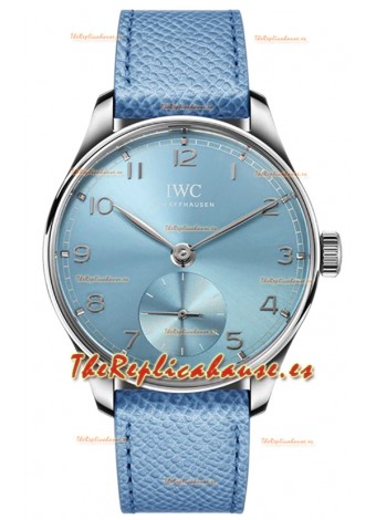 IWC Portugieser Automatic 40 IW358402 Dial Azul en Oro Blanco Reloj Réplica Espejo 1:1 