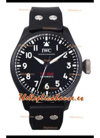 IWC Big Pilot's IW326906 Edición Top Gun 43MM Correa Piel Réplica Suiza Cerámica 