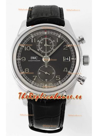 IWC Portugieser Cronógrafo Clasico IW390404 Dial Gris Reloj Réplica Suizo
