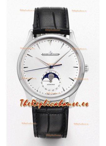 Jaeger LeCoultre Master Reloj Ultra Fino Luna Acero 904L Réplica a Espejo 1:1